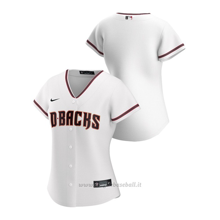 Maglia Baseball Donna Arizona Diamondbacks Replica 2020 Primera Bianco